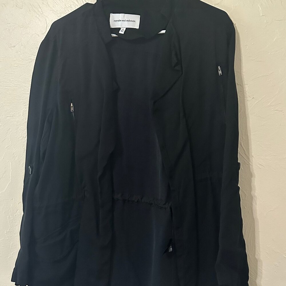Navy Cinched Jacket